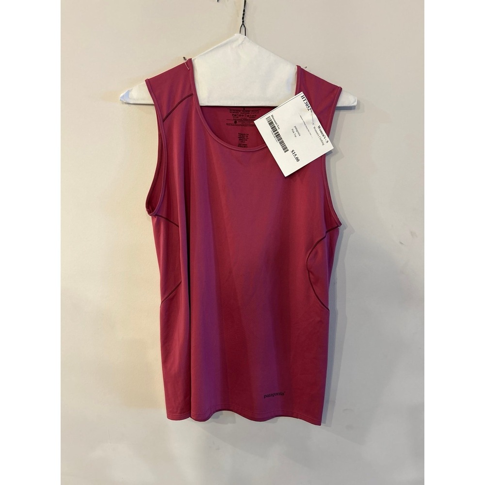 Patagonia Tank S Stretchy Breathable Top Pink Purple